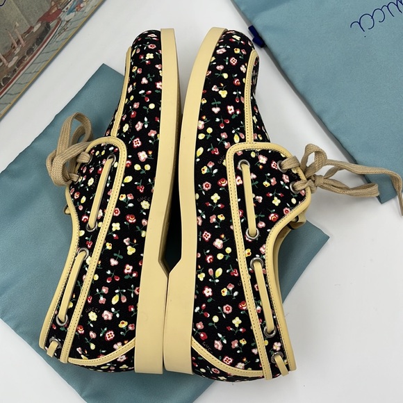 ๐ฆ NWT Gucci X Liberty of London Canvas Holly Printed Loafers W Orig Box - Picture 16 of 16